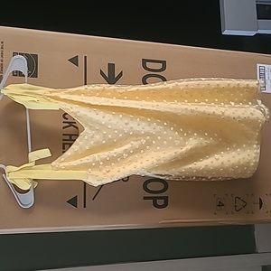 Yellow mini dress